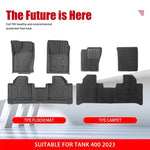 tapis sol voiture noir rayures horizontales moderne imperméable tpe easy clean tout temps