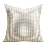 taies d'oreiller carrées rayées noires blanches modernes adhésives 45x45cm coton polyester