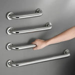 Poignée sécurité argentée moderne acier inoxydable lisse salle bain