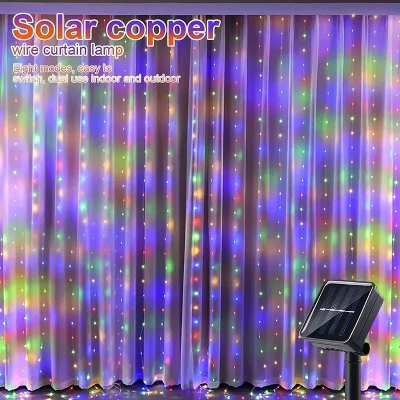 guirlande lumineuse solaire étoiles blanc chaud froid multicolore moderne vacancesextérieurjardin