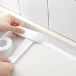 ruban joint autoadhésif pvc blanc imperméable salle bain cuisine toilette durable flexible installable