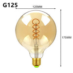 ampoule led filament transparente dorée love dream note vintage métallique moderne chambre 220v