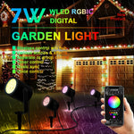 projecteur jardin led noir ip66 moderne câble contrôleur facileextérieur