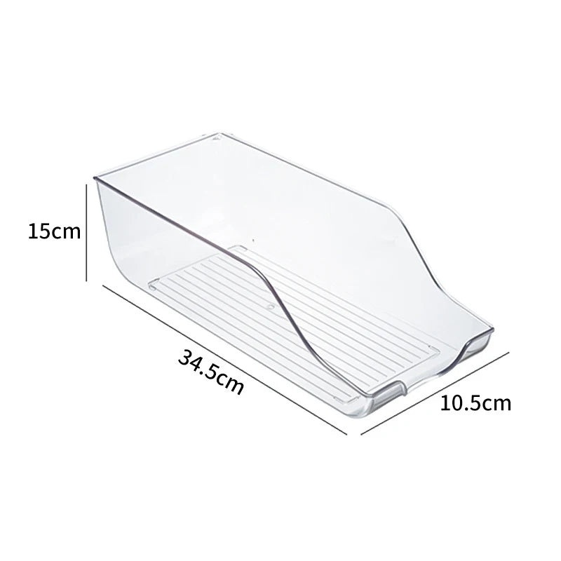 boîtes rangement transparentes moderne poignées crèmes gels lotions fridge organizer