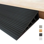 tapis seuil noir rayures moderne adhésif pvc imperméable maison entrée