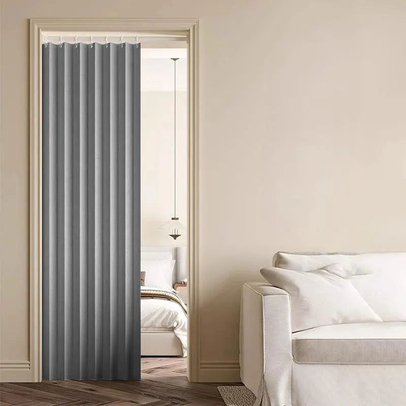 rideau plissé blanc bleu gris moderne polyester isolation thermique pliante accrochage facile chambre salon