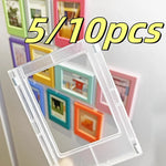 cadres photo aimants transparents modernes couleurs variées instantané fujifilm compatible divers minimaliste pack multiple