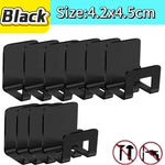 support rangement universel moderne adhésif argenté noir couteaux grattoir ciseaux brosse planche découpe couvercle