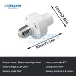 ampoule e27 radar induction blanc moderne support lampe économie energie ab