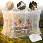 filet anti moustiques portable extérieur camping transparent maille fine noir blanc cordelette inclusion camping