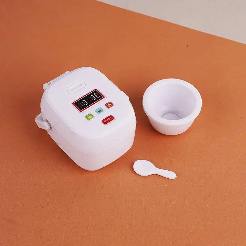 accessoires poupée ensemble meubles cuisine miniature blanc moderne résine