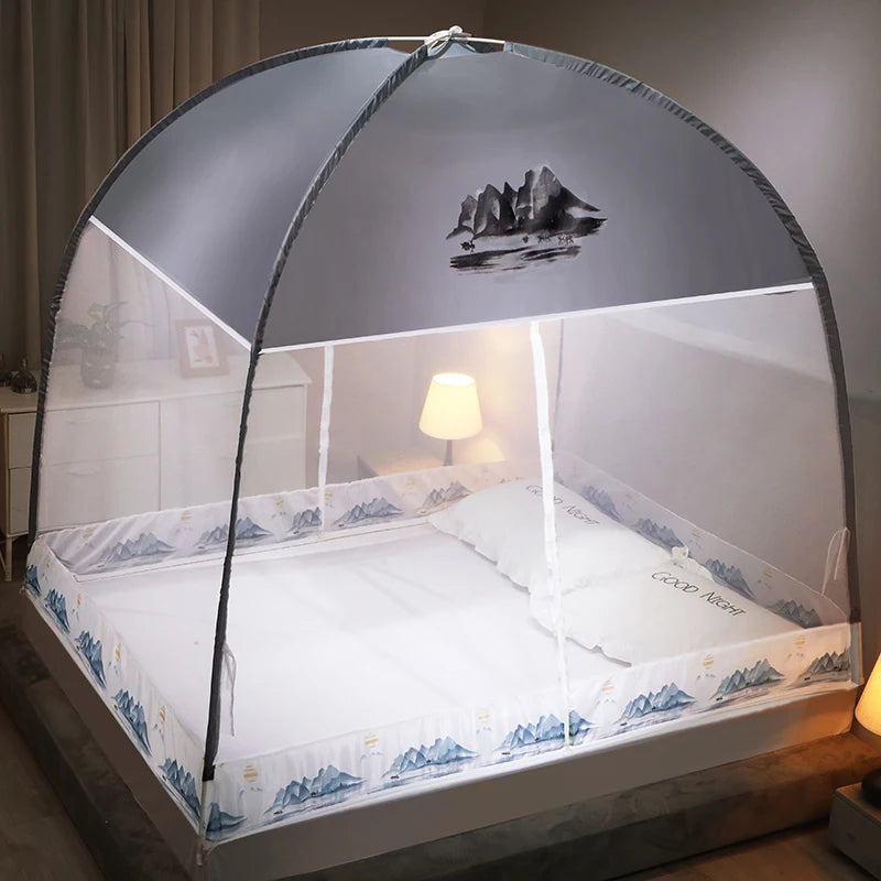 filet protection moustiques double porte pliable anti chute moderne transparent clips bleu blanc