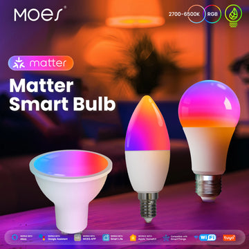 ampoule led intelligente gu10 wifi matter couleur rvb blanc chaud réglable commande vocale