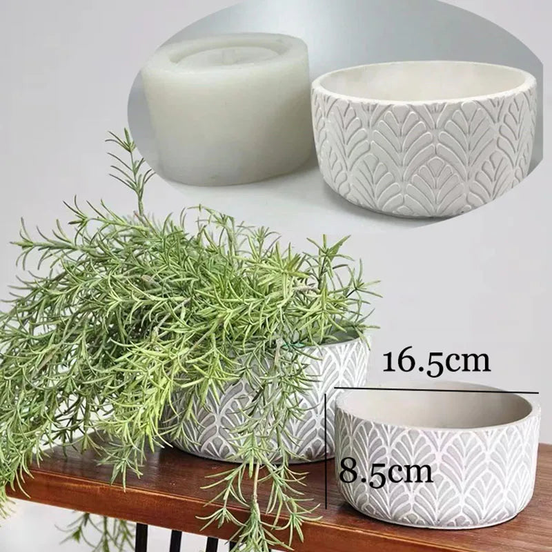 moules silicone pots fleurs diy craft release facile modernes grises blanches
