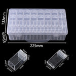 boîte rangement transparente moderne 32 40 42 48 56 64 compartiments poignée petites boîtes
