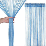 rideau blanc semi transparent moderne chainettes polyester 100x200cm chambre salon