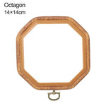 Cadre broderie bois marron texture naturelle classique boucle métallique hexagonal octogonal rectangle square