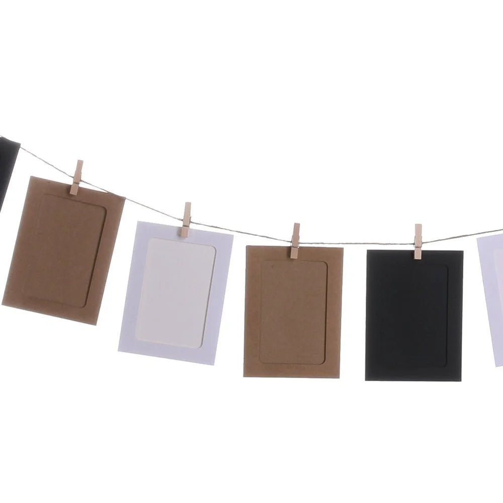 Cadre photo kraft noir pour mur