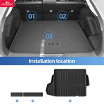 tapis sol voiture noir rayures horizontales moderne tpe avant arrière
