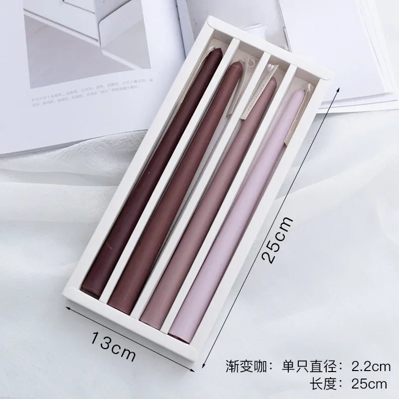 support bougie transparent moderne raisonné injection molding gradient couleur décoration ambiance