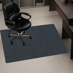 tapis solide gris foncé feutre antidérapant moderne intérieur lavage main maison 90x120cm