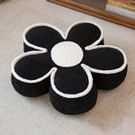 coussin sol fleurs orange rose beige blanc moderne confortable 50cm