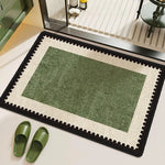 tapis sol moderne rustique vert beige noir imperméable antidérapant usage maison extérieur