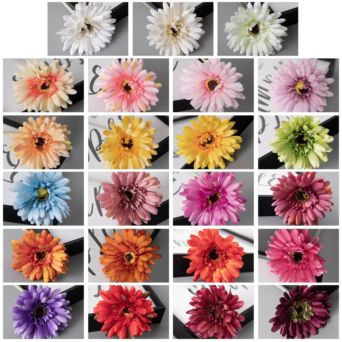 branche fleur artificielle gerbera bouquet décoration mariage maison jardin fleurs artificielles moderne vase