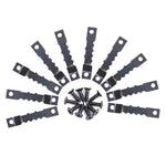 clips cadre photo classique blanc marron clair metal vis 25 pieces fixations bois