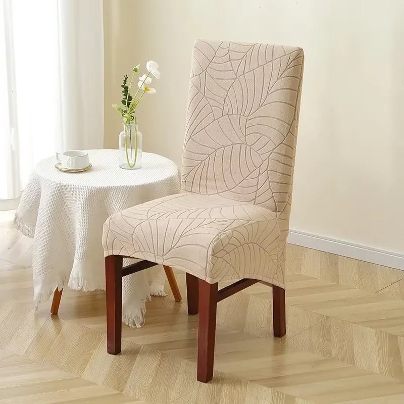housse chaise mariage tissu carreaux beige moderne adhésif XL salon restaurant
