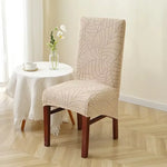 housse chaise mariage tissu carreaux beige moderne adhésif XL salon restaurant