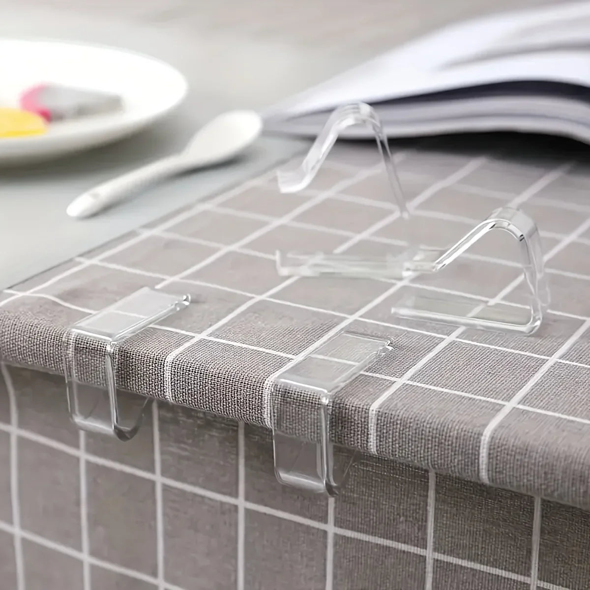 supports nappe transparents adhésifs moderne intérieur extérieur 16 pièces pièces plastique