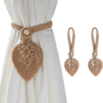 rideaux boho chic macramé franges blanc accessoires fenêtre deco chambre salon echangement fixations