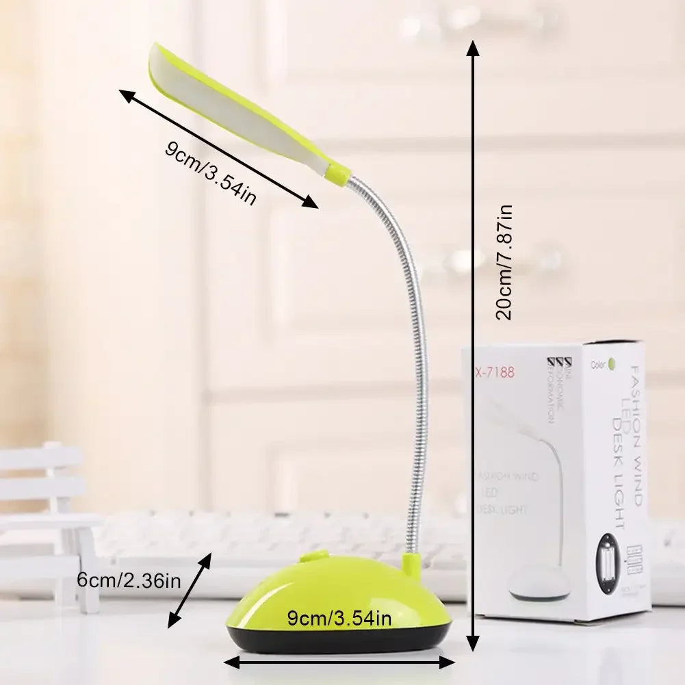 lampe led flexible interrupteur pliable moderne étudiante enfant blanc vert rose bleu