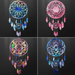 attrape rêves ethnique silicone transparent plumes floral décoration murale suspendue maison