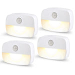 veilleuse led détecteur mouvement blanc moderne adhésif batteries aaa 62x42x22 mm