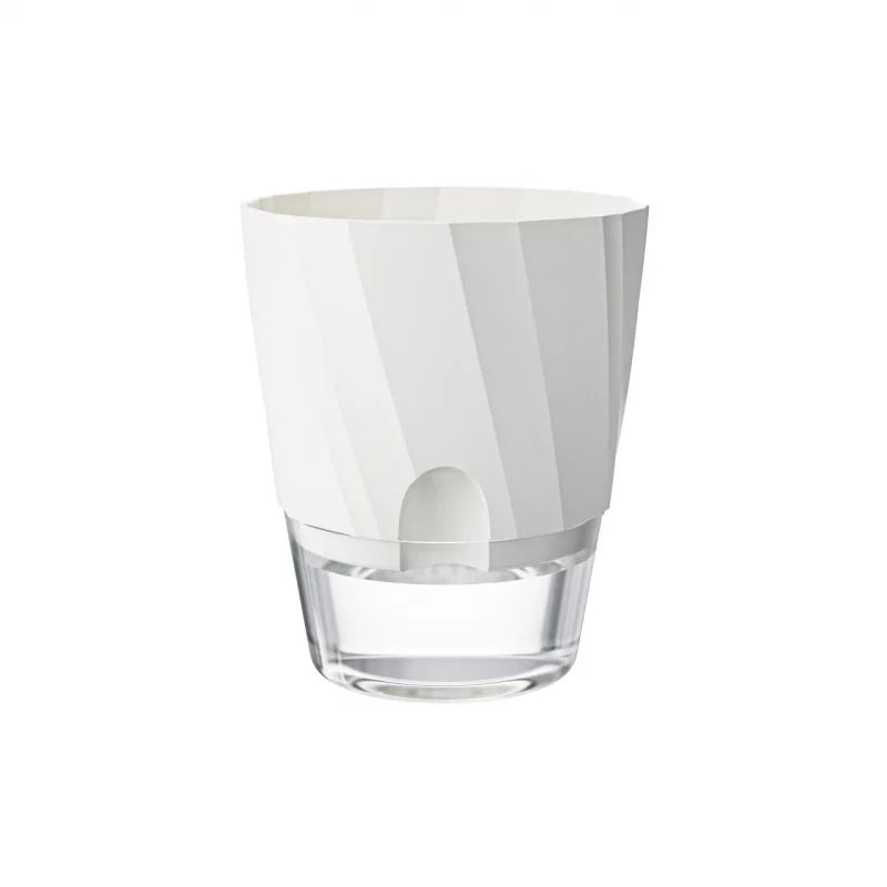 pot plante plastique blanc moderne pot plante intérieure hydroponique transparent épais capacité 1.6l grille