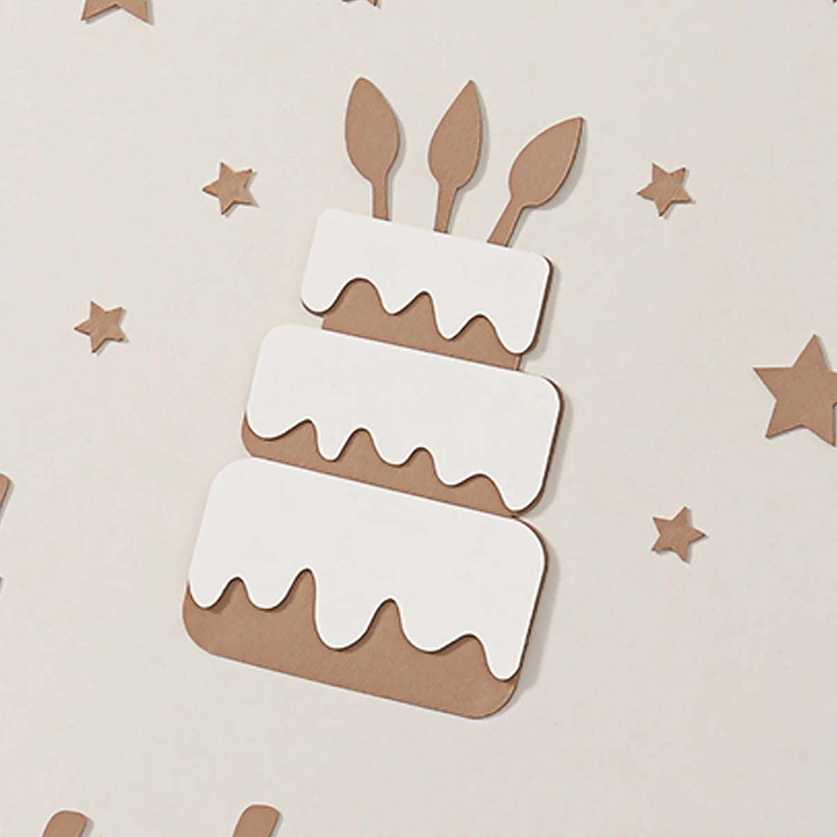 Détail du gâteau en non-tissé pour décoration de fête