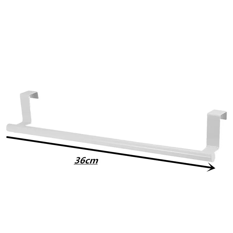 porte serviettes mural acier inoxydable moderne fixé adhésif argent noir uni