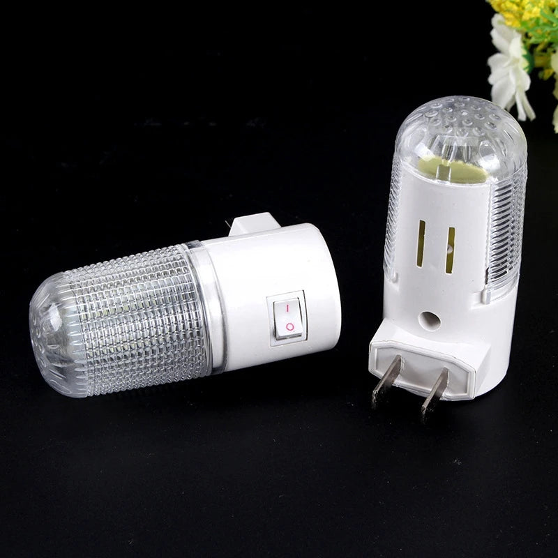 veilleuse led nuit lampadaire chambre blanc moderne interrupteur bascule alvéolée structure rayée translucent minimaliste