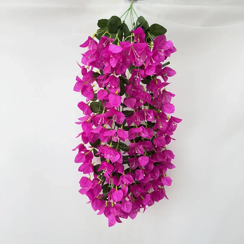 guirlande fleurs artificielles 88cm rose violet rouge blanc intérieur décoration mariage anniversaire