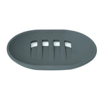 support savon silicone noir gris bleu moderne adhésif auto drainant évier salle bain éponge