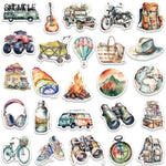 autocollants camping voyage plein air enfants sacs tentes 10 30 50pcs