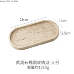 ensemble salle bain pierre naturelle moderne distributeur savon porte brosse dents plateau carré minimaliste