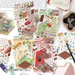puzzle 3d multicolore cartoon meubles personnages plantes adhésifs diy enfants adolescents stress