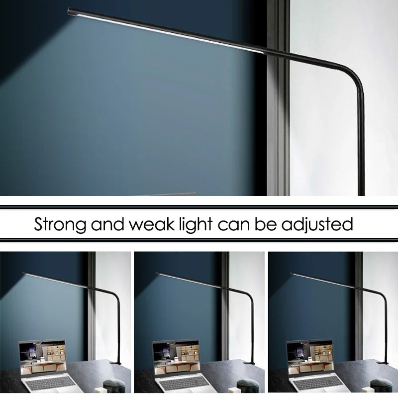 lampe led clip noir moderne sans ombre interrupteur tactile flux lumineux élevé ab