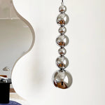Suspension moderne argentée boules multiples salon chambre éclairage 15 30m² cordon noir