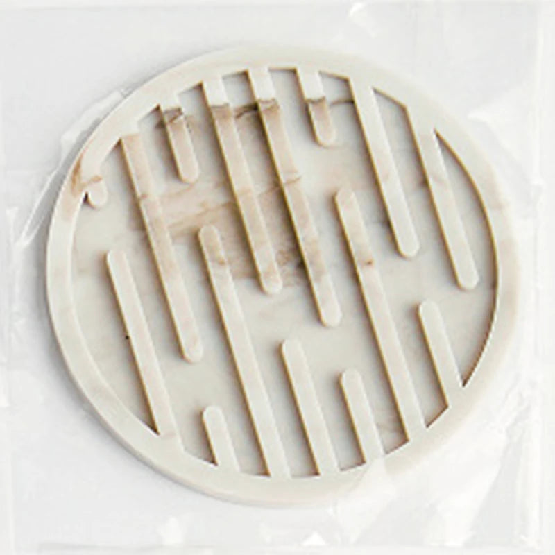 coasters perforés silicone moderne antidérapants diverses couleurs domestiques