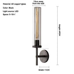 lampe murale moderne led noir doré transparent texture grille 4000k 3000k 6000k