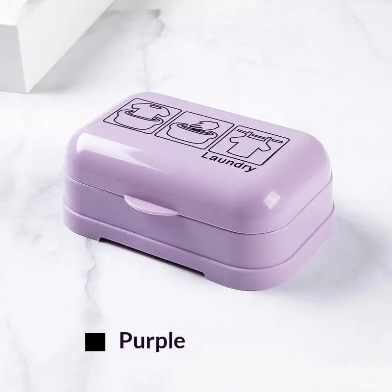 support savon couvercle violet rose bleu clair beige laundry kitchen moderne minimaliste